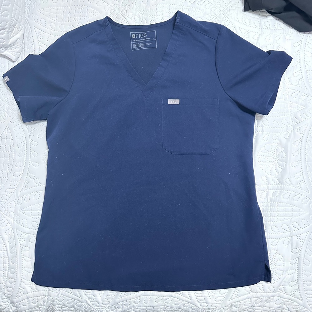 FIGS Navy Scrub top